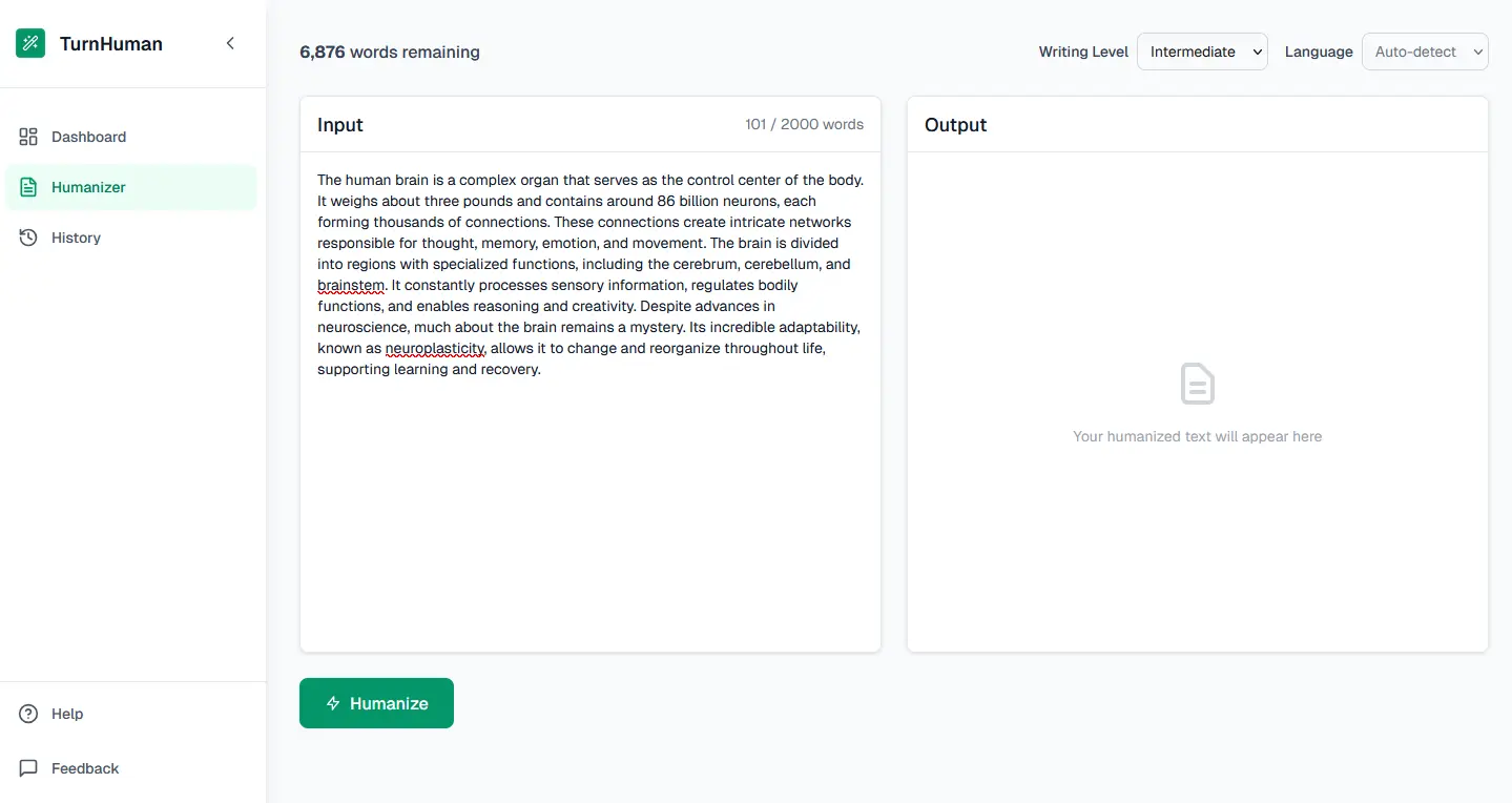 TurnHuman App Preview